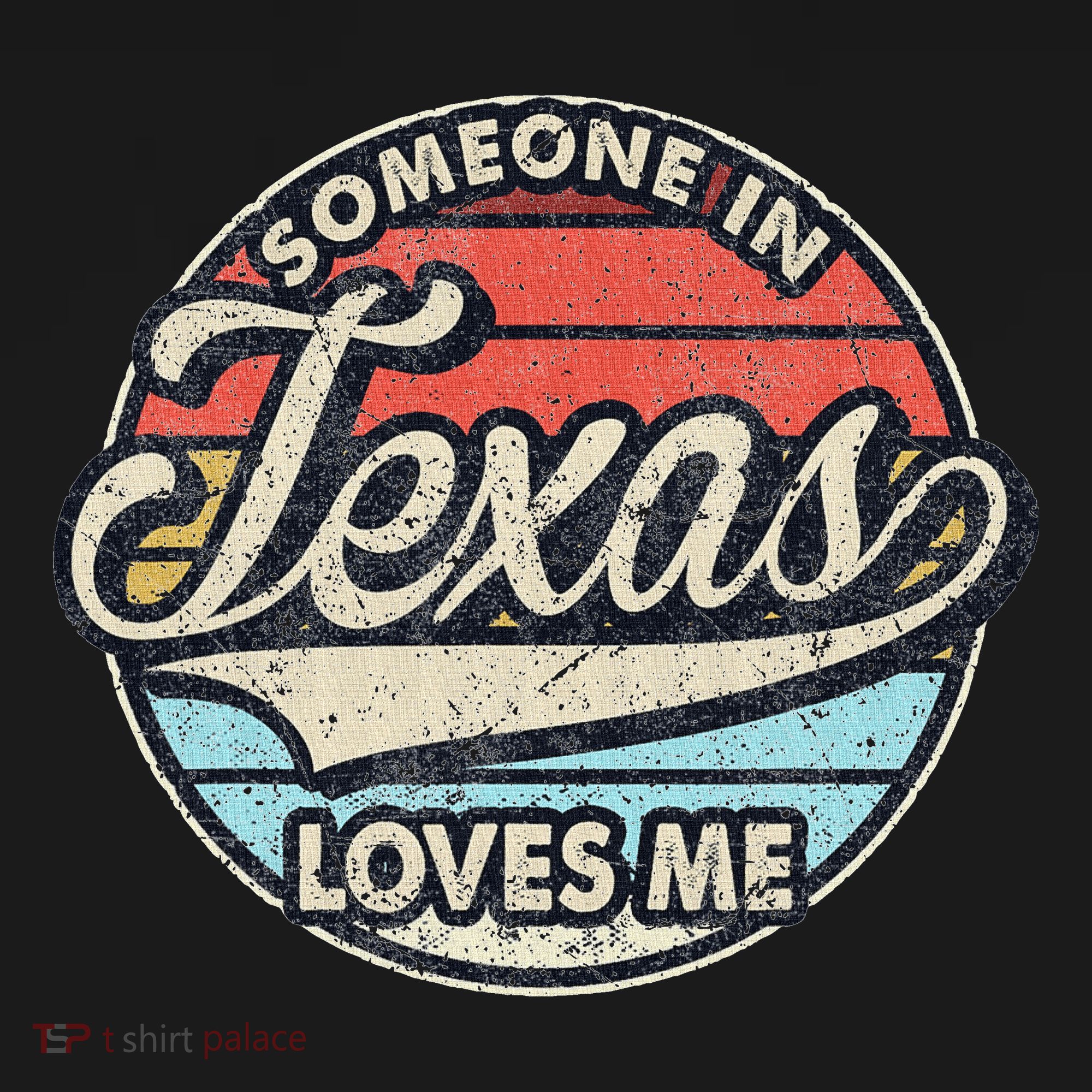 Someone In Texas Loves Me Us State Cool Retro Doggie Tank