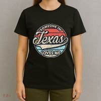 Someone In Texas Loves Me Us State Cool Retro T-Shirt thumb 4