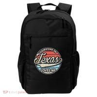 Someone In Texas Loves Me Us State Cool Retro Backpack thumb 0
