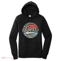 Someone In Texas Loves Me Us State Cool Retro Women's Hoodie thumb 0