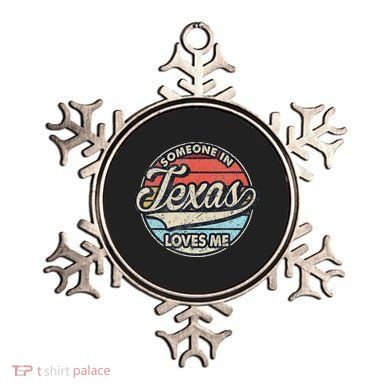 Someone In Texas Loves Me Us State Cool Retro Ornament