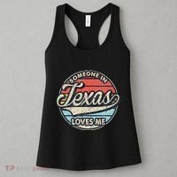 Someone In Texas Loves Me Us State Cool Retro Women's Tank Top thumb 3