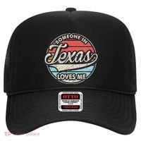 Someone In Texas Loves Me Us State Cool Retro Hat thumb 0