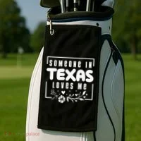 Someone In Texas Loves Me Golf Towel thumb 2