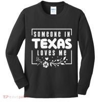 Someone In Texas Loves Me Kids Long Sleeve Shirt thumb 0