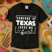 Someone In Texas Loves Me Kids T-Shirt thumb 3