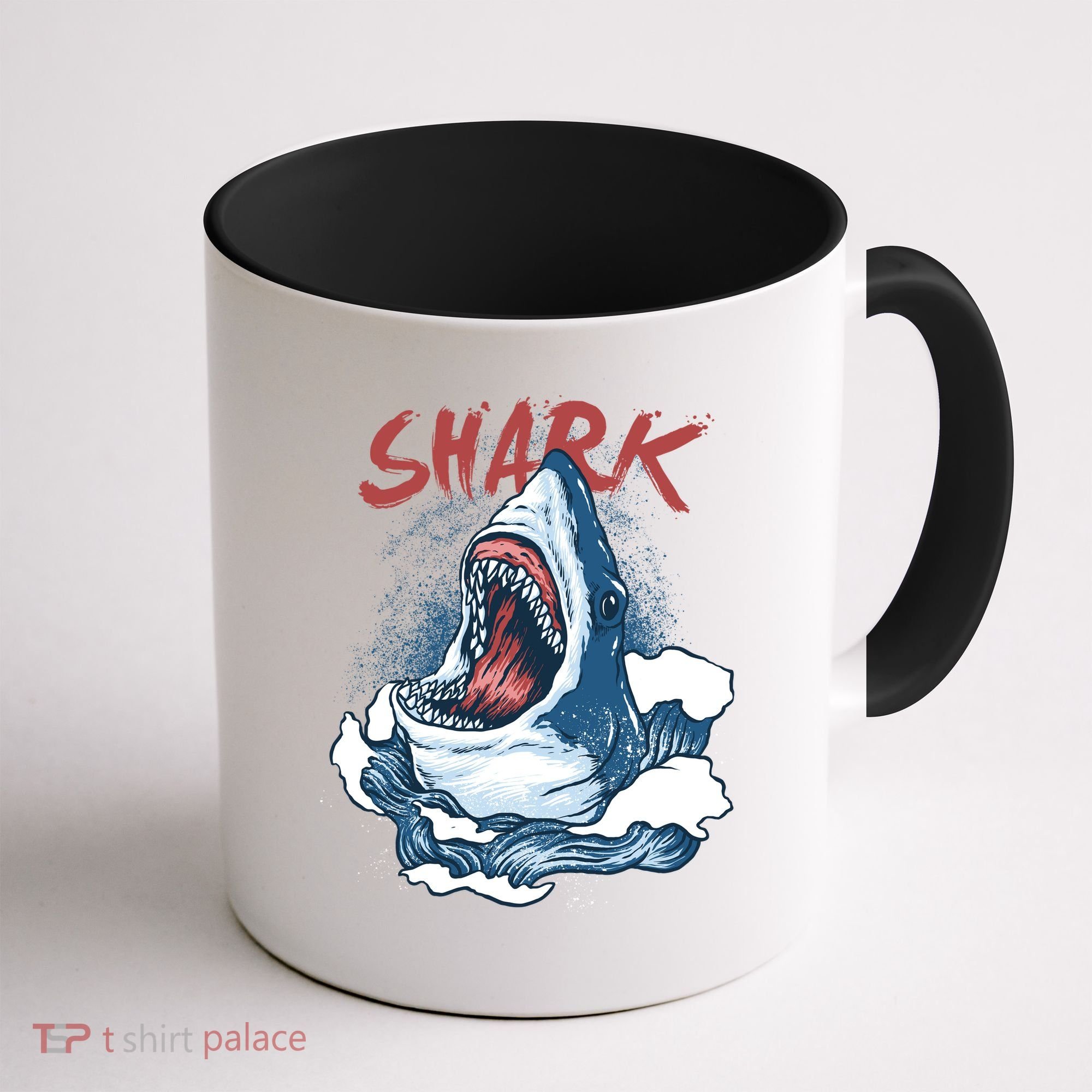 Shark In The Ocean Cool Sharks Week Waves Bite Coffee Mug