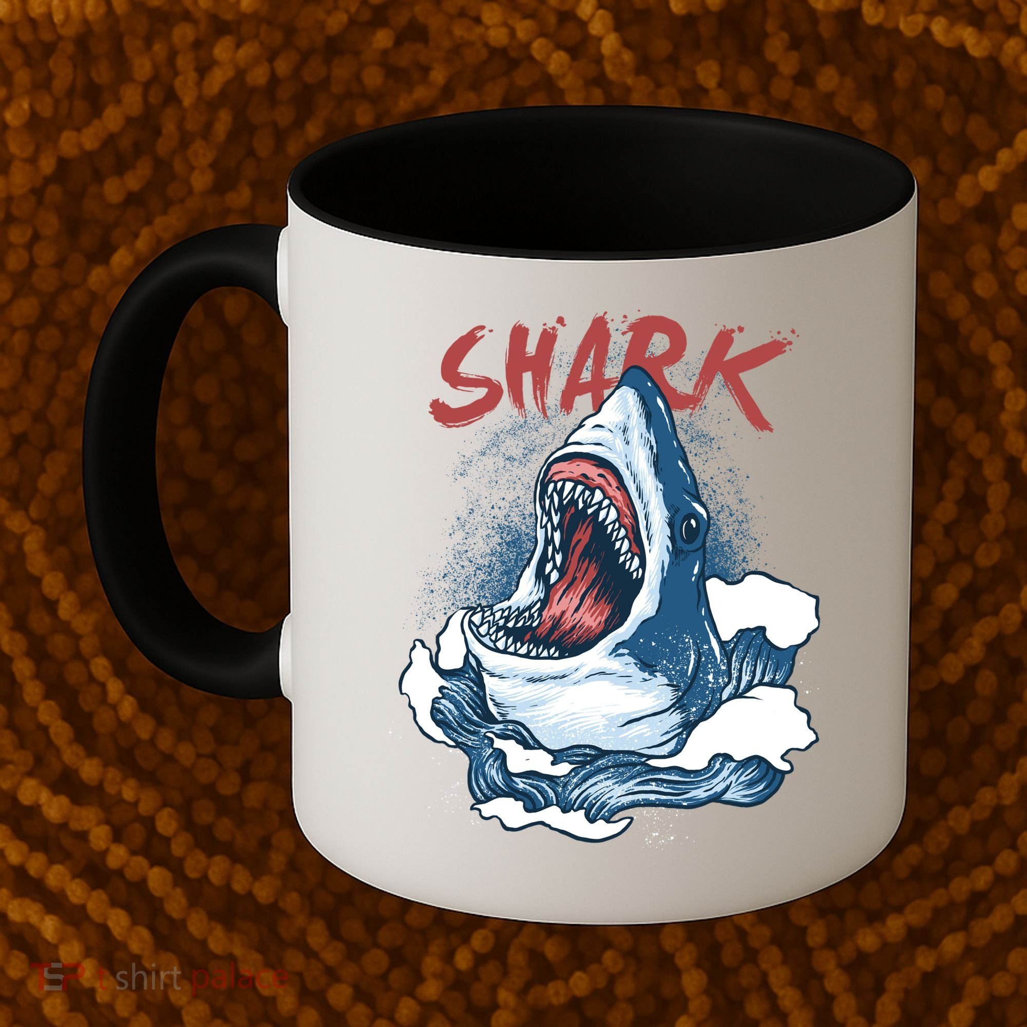 Shark In The Ocean Cool Sharks Week Waves Bite Coffee Mug