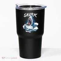 Shark In The Ocean Cool Sharks Week Waves Bite Tumbler thumb 0
