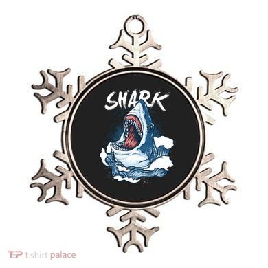 Shark In The Ocean Cool Sharks Week Waves Bite Ornament