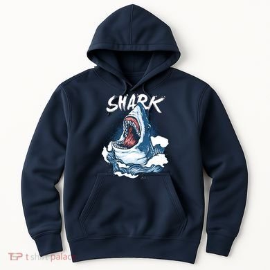 Shark In The Ocean Cool Sharks Week Waves Bite Hoodie