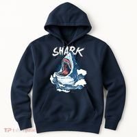Shark In The Ocean Cool Sharks Week Waves Bite Hoodie thumb 0