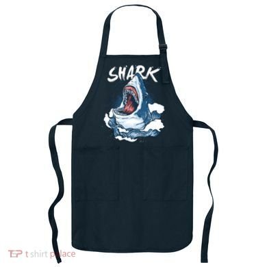 Shark In The Ocean Cool Sharks Week Waves Bite Apron