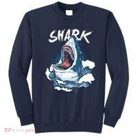 Shark In The Ocean Cool Sharks Week Waves Bite Sweatshirt thumb 0