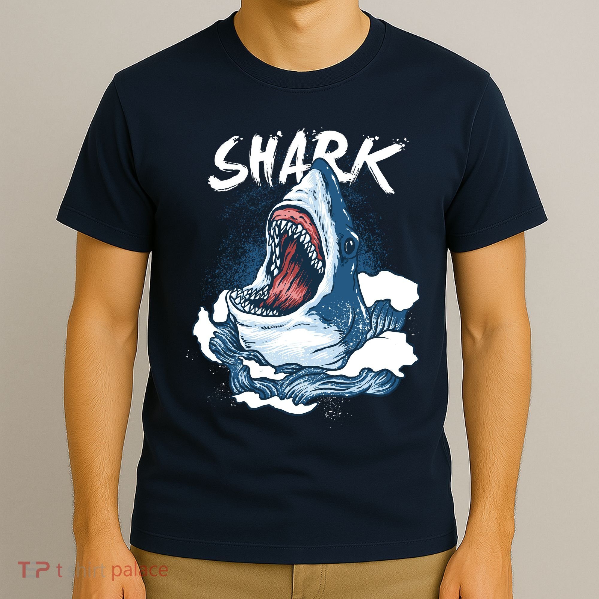 Shark In The Ocean Cool Sharks Week Waves Bite T-Shirt