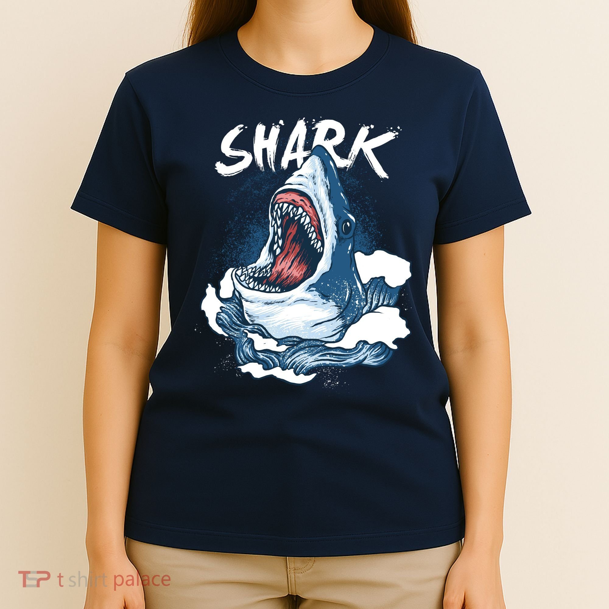 Shark In The Ocean Cool Sharks Week Waves Bite T-Shirt