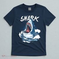 Shark In The Ocean Cool Sharks Week Waves Bite T-Shirt thumb 5