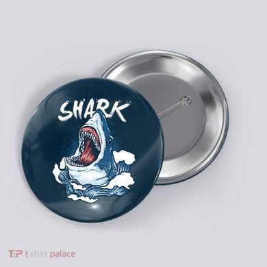 Shark In The Ocean Cool Sharks Week Waves Bite Button