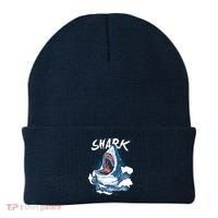 Shark In The Ocean Cool Sharks Week Waves Bite Beanie thumb 0
