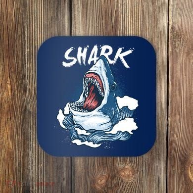 Shark In The Ocean Cool Sharks Week Waves Bite Coaster