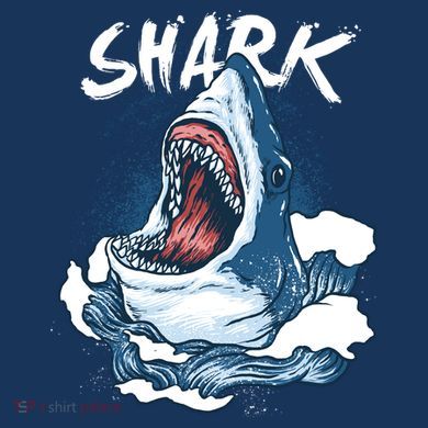 Shark In The Ocean Cool Sharks Week Waves Bite Tote Bag