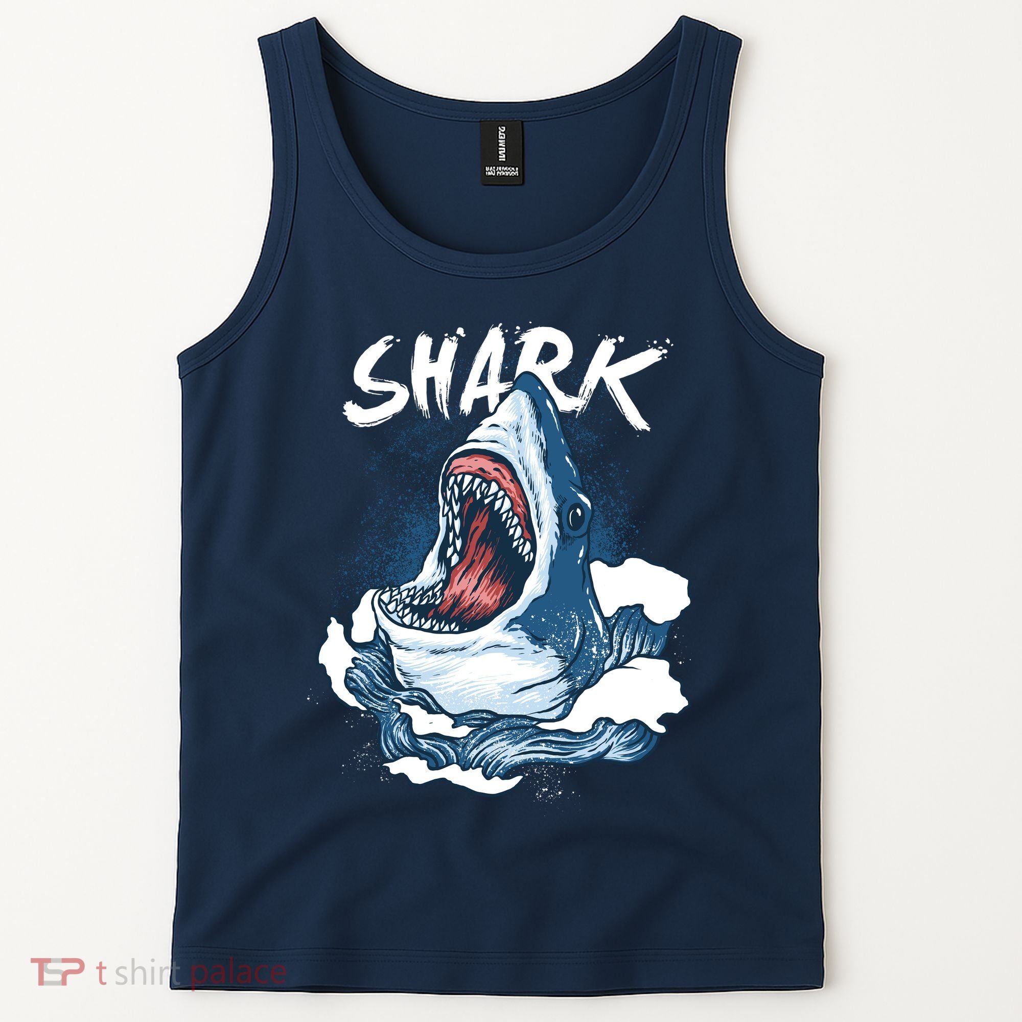 Shark In The Ocean Cool Sharks Week Waves Bite Tank Top