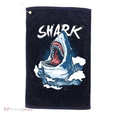 Shark In The Ocean Cool Sharks Week Waves Bite Golf Towel