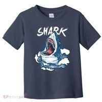 Shark In The Ocean Cool Sharks Week Waves Bite Toddler T-Shirt thumb 0