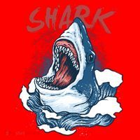Shark In The Ocean Cool Sharks Week Waves Bite Santa Hat thumb 1