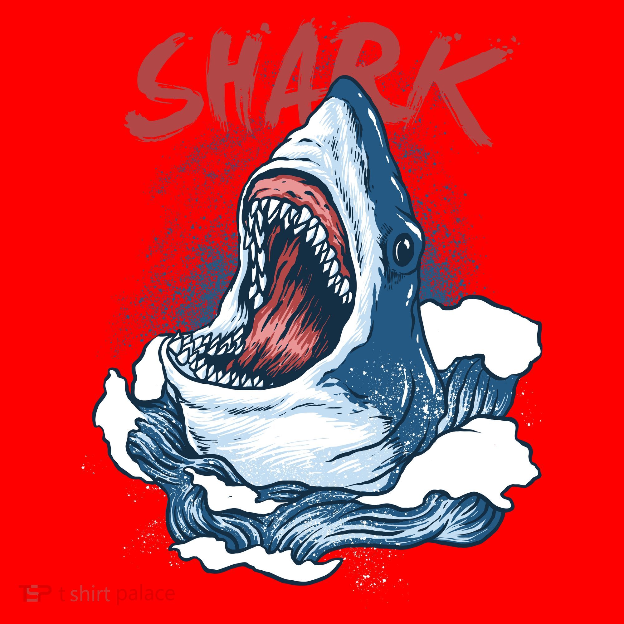 Shark In The Ocean Cool Sharks Week Waves Bite Santa Hat