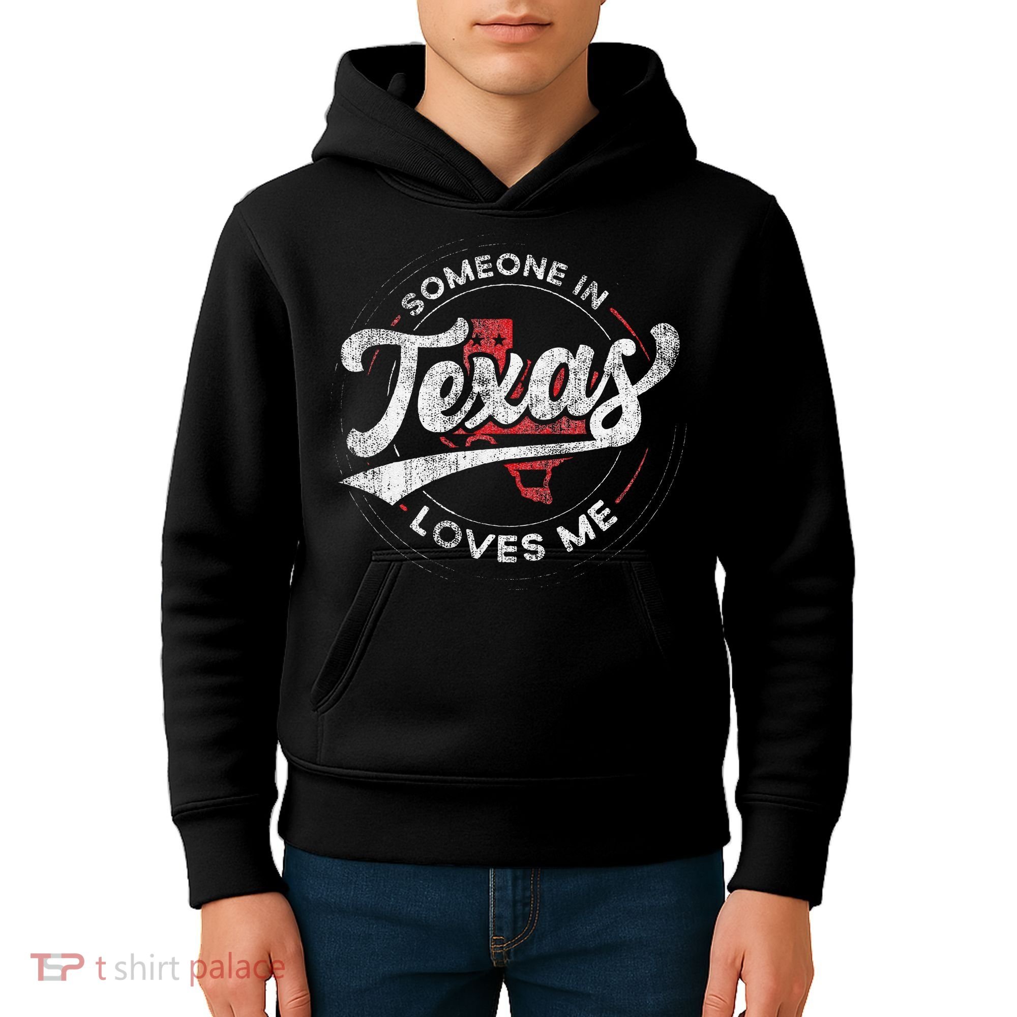 Someone In Texas Loves Me Texas Kids Hoodie
