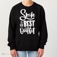Smile Is The Best Outfit Cute Gift Women's Sweatshirt thumb 0