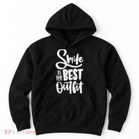 Smile Is The Best Outfit Cute Gift Hoodie thumb 0