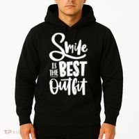 Smile Is The Best Outfit Cute Gift Hoodie thumb 2