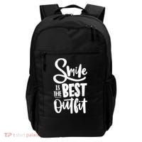 Smile Is The Best Outfit Cute Gift Backpack thumb 0