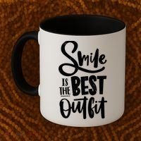 Smile Is The Best Outfit Cute Gift Coffee Mug thumb 2