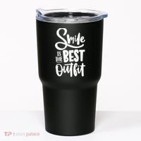 Smile Is The Best Outfit Cute Gift Tumbler thumb 0