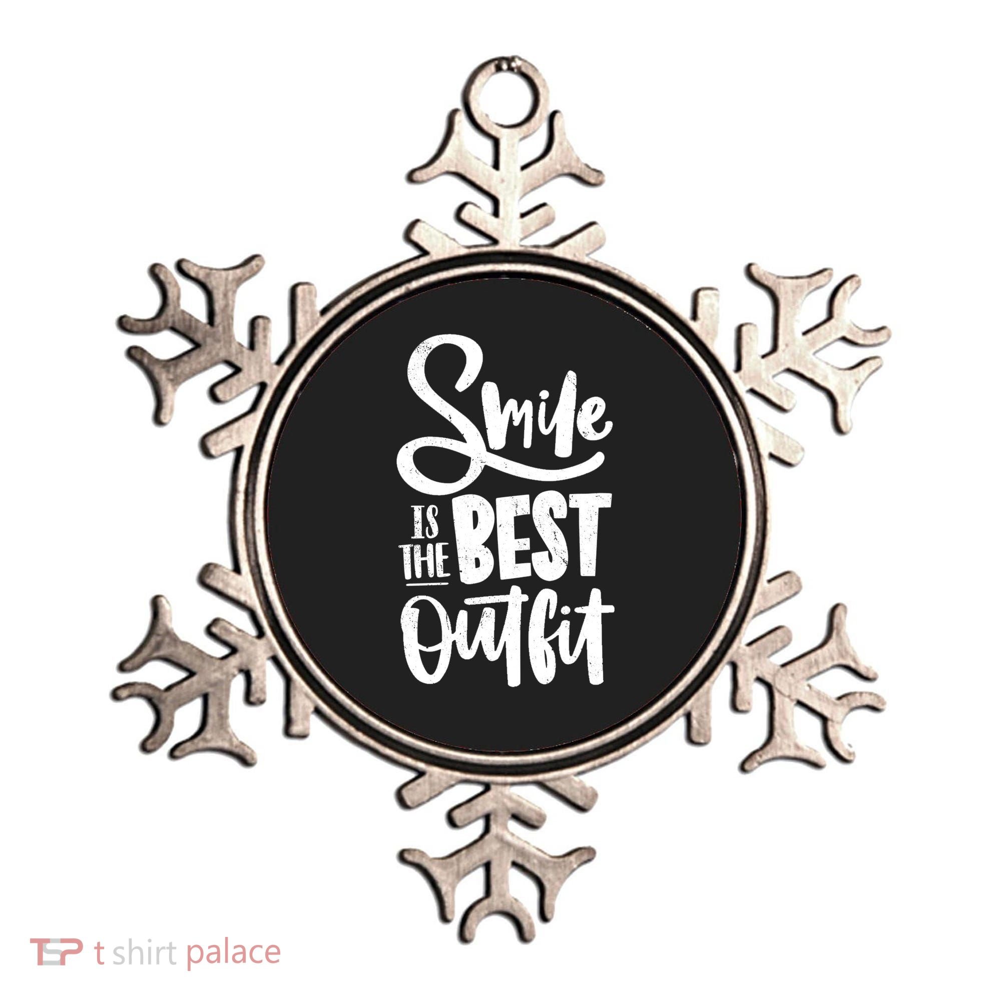 Smile Is The Best Outfit Cute Gift Ornament