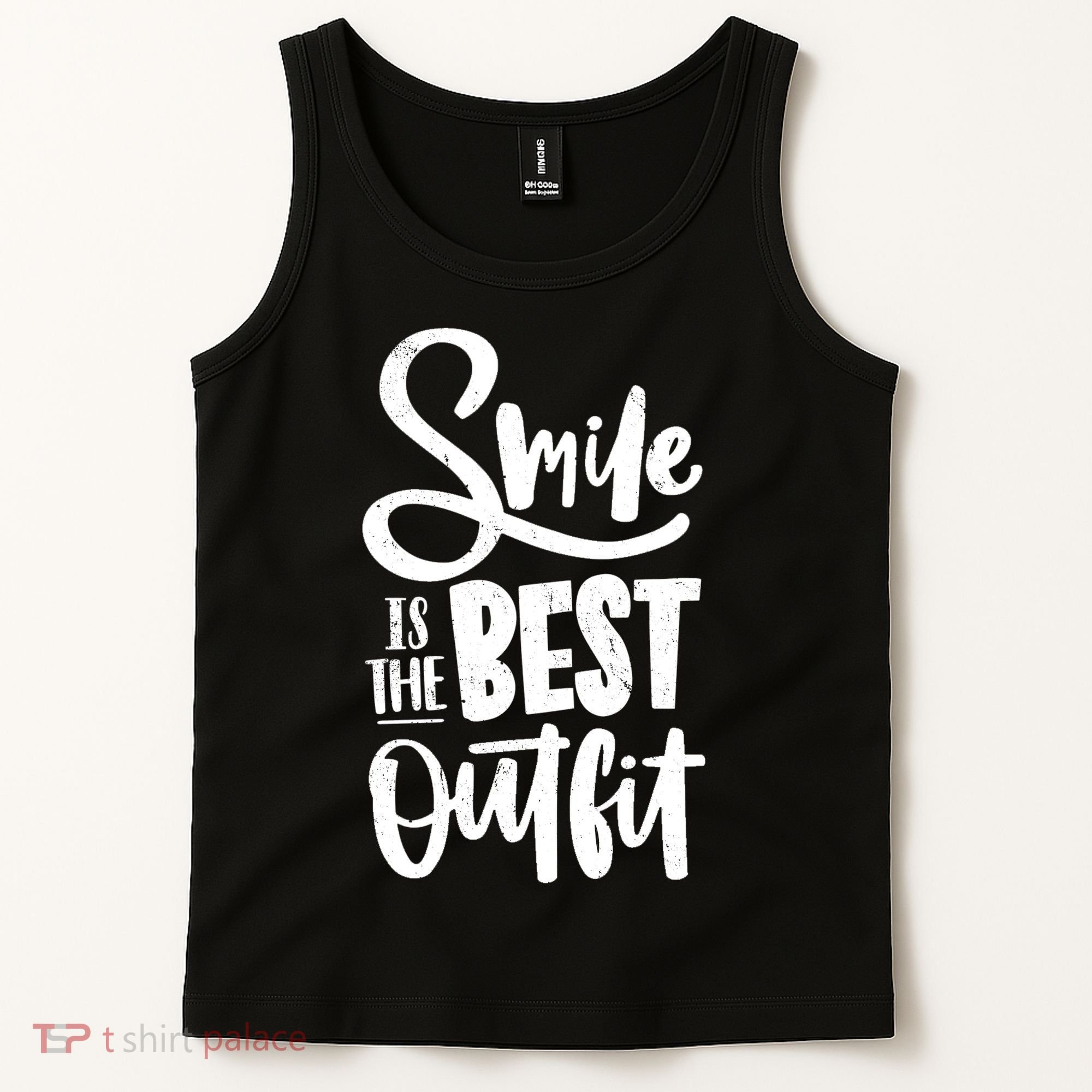 Smile Is The Best Outfit Cute Gift Tank Top