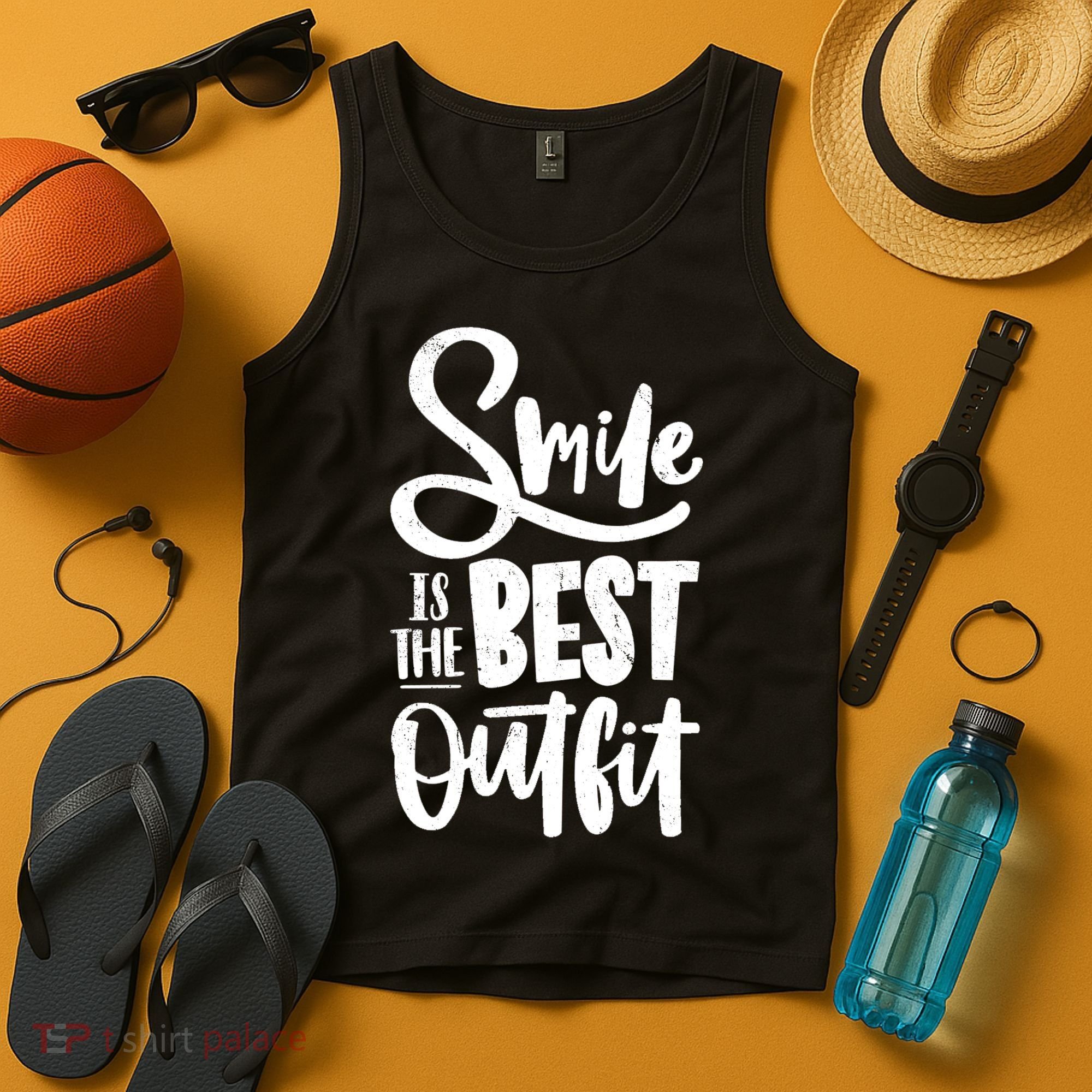 Smile Is The Best Outfit Cute Gift Tank Top