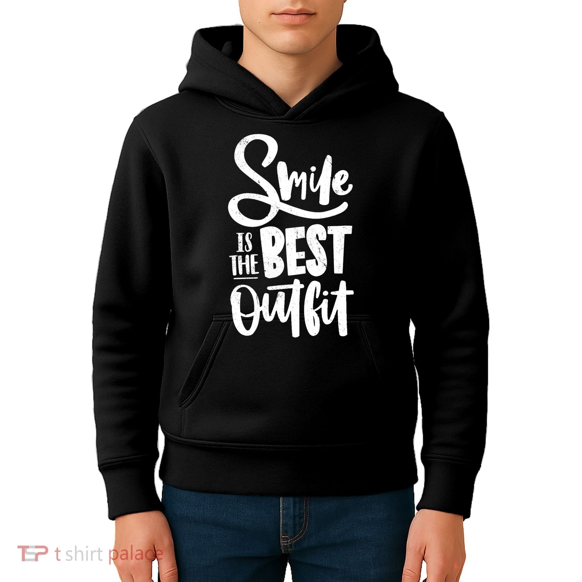 Smile Is The Best Outfit Cute Gift Kids Hoodie