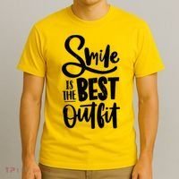 Smile Is The Best Outfit Cute Gift T-Shirt thumb 3