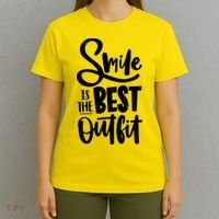 Smile Is The Best Outfit Cute Gift T-Shirt thumb 4