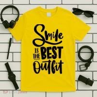 Smile Is The Best Outfit Cute Gift T-Shirt thumb 5