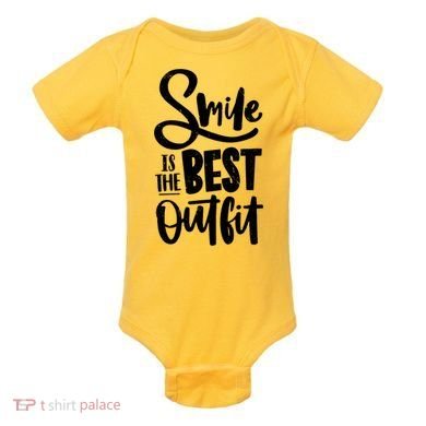 Smile Is The Best Outfit Cute Gift Baby Bodysuit