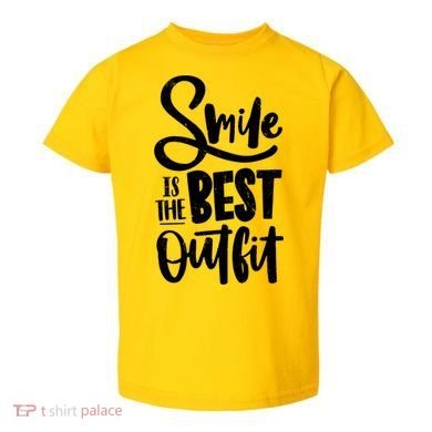 Smile Is The Best Outfit Cute Gift Toddler T-Shirt