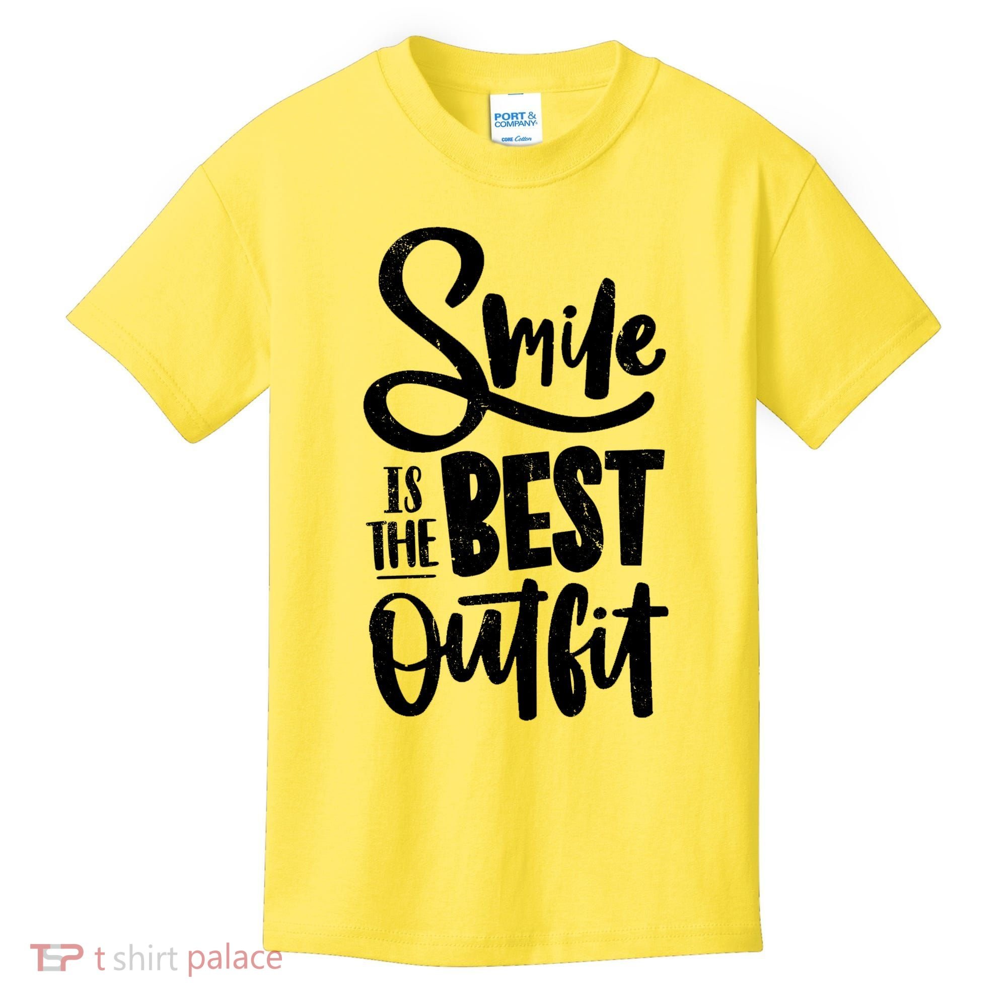 Smile Is The Best Outfit Cute Gift Kids T-Shirt