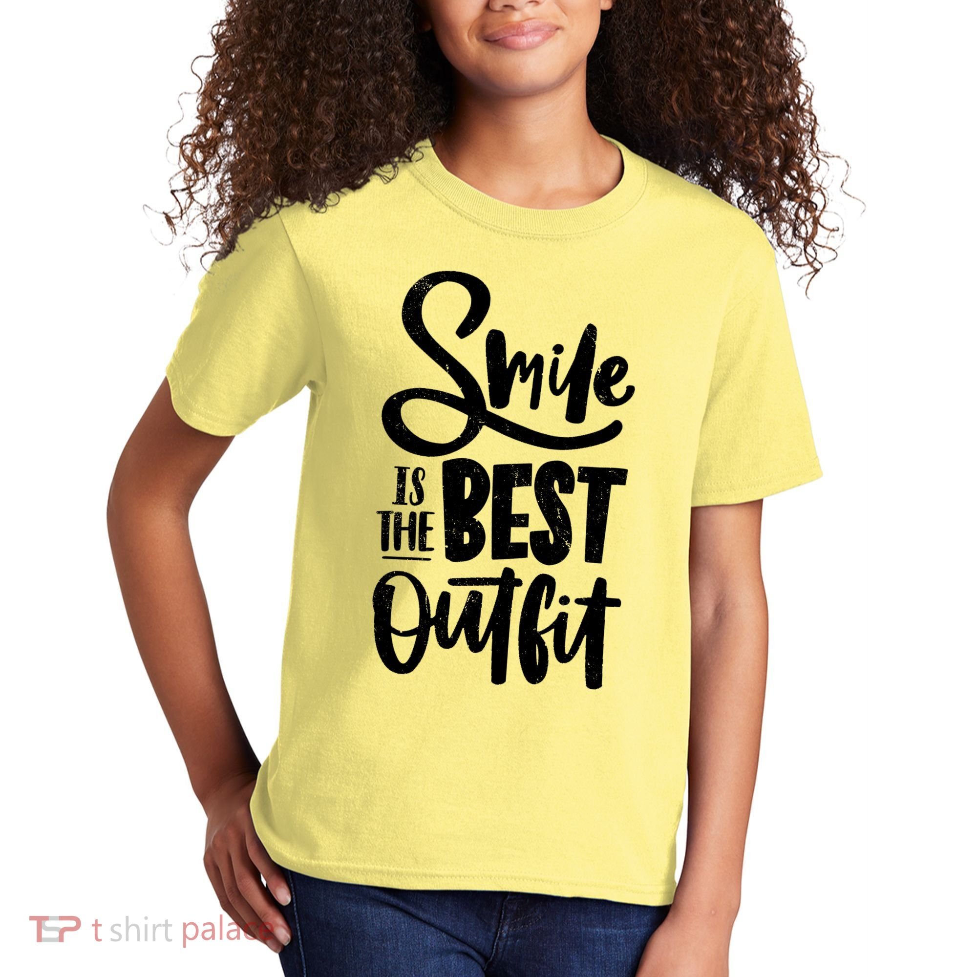 Smile Is The Best Outfit Cute Gift Kids T-Shirt