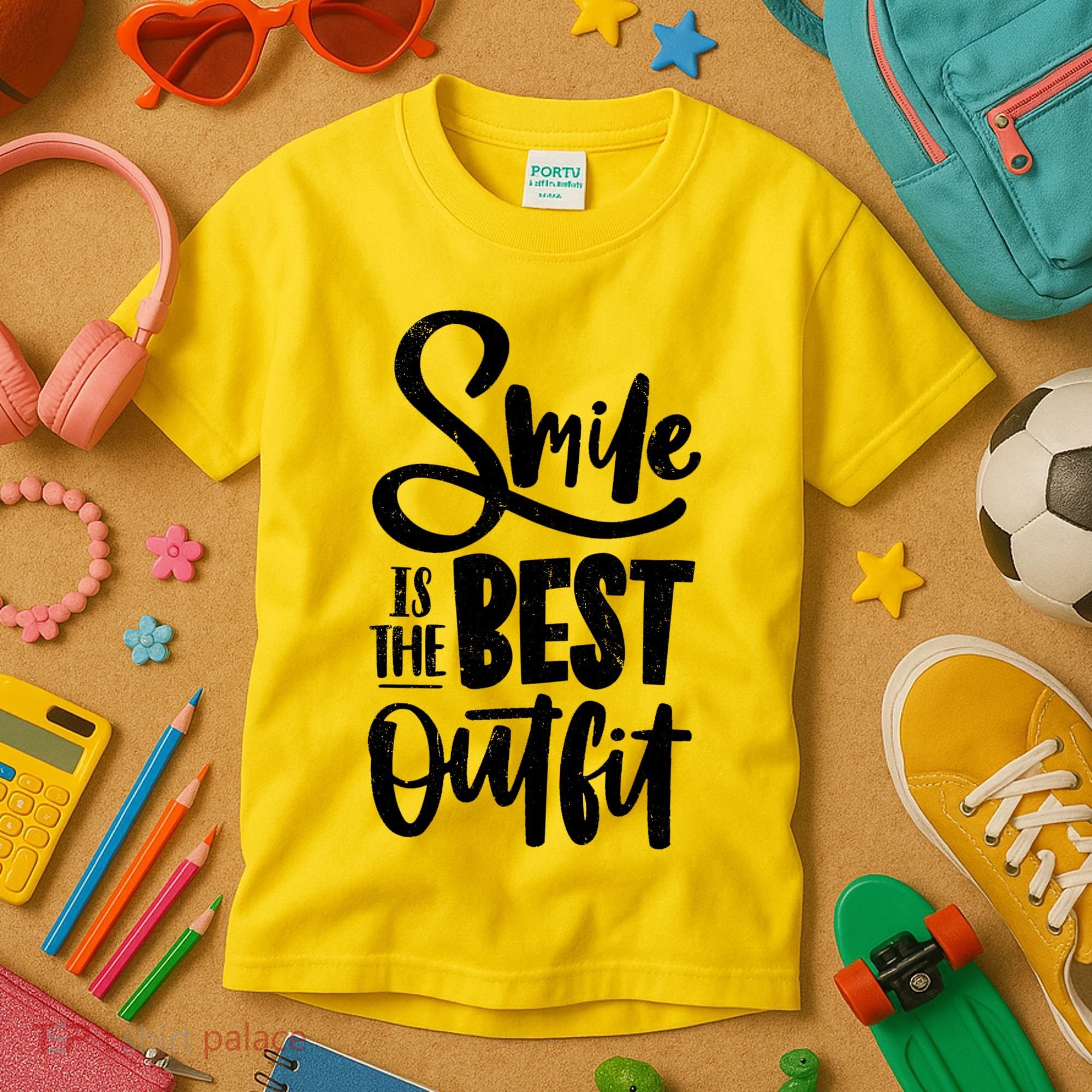 Smile Is The Best Outfit Cute Gift Kids T-Shirt