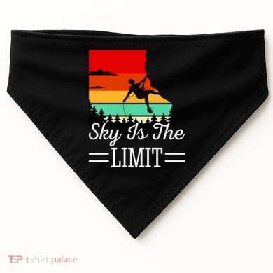 Sky Is The Limited Rock Climbing USA-Made Doggie Bandana